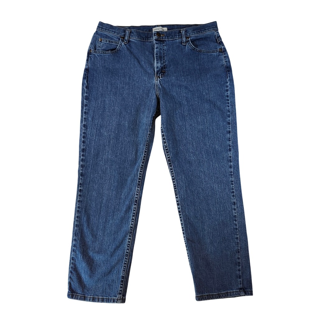 Riders by Lee Relaxed Jeans Women 16P Blue Excellent Straight Leg Mid Rise
